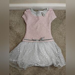 Blueberi Boulevard Pink and Gray Kids Dress Size 7/8